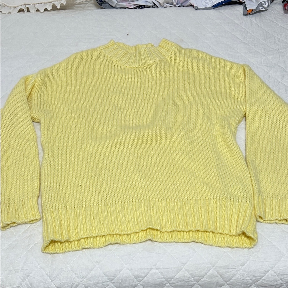 French Connection Soft Yellow Women's Sweater